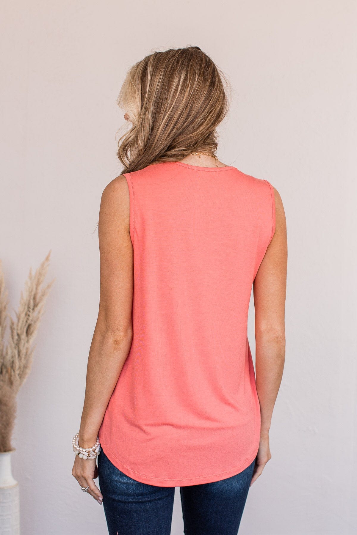 Ready To Begin Tank Top- Pink