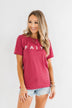 "Faith" Graphic Tee- Wild Berry
