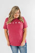 "Faith" Graphic Tee- Wild Berry