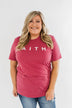"Faith" Graphic Tee- Wild Berry