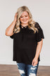 Counting My Blessings Lace Top- Black