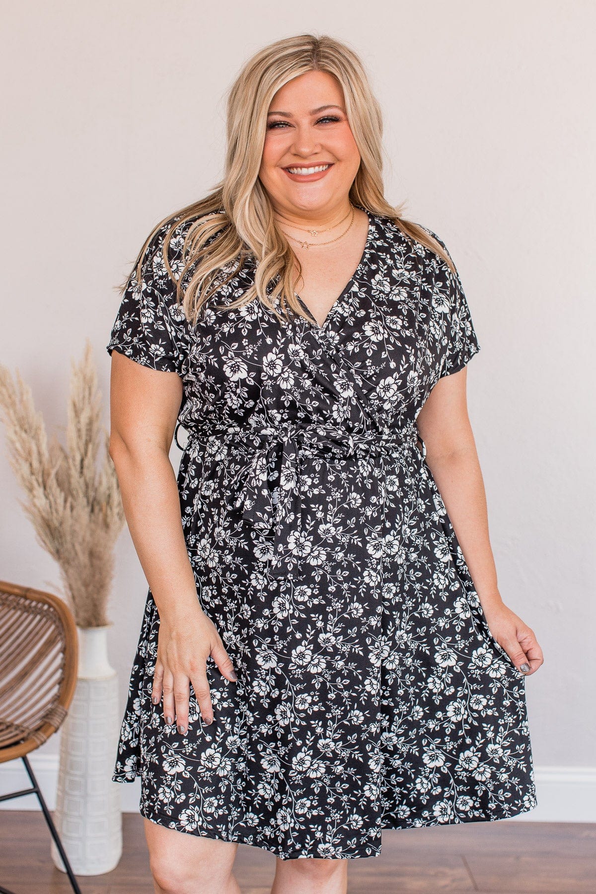 Oh So Sweet Mini Dress- Black