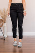YMI Mid-Rise Ankle Jeans- Mika Wash