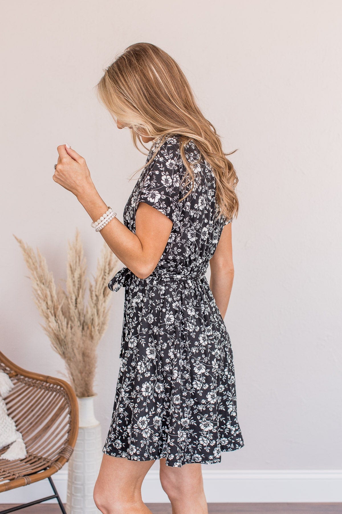 Oh So Sweet Mini Dress- Black