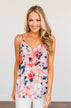 Ready For A Change Floral Tank Top- Coral & Pink