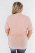 Vintage Cross Graphic Tee- Peach