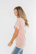 Vintage Cross Graphic Tee- Peach