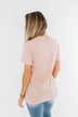 Vintage Cross Graphic Tee- Peach