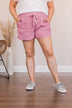 Relaxing With You Shorts- Light Orchid