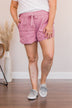 Relaxing With You Shorts- Light Orchid