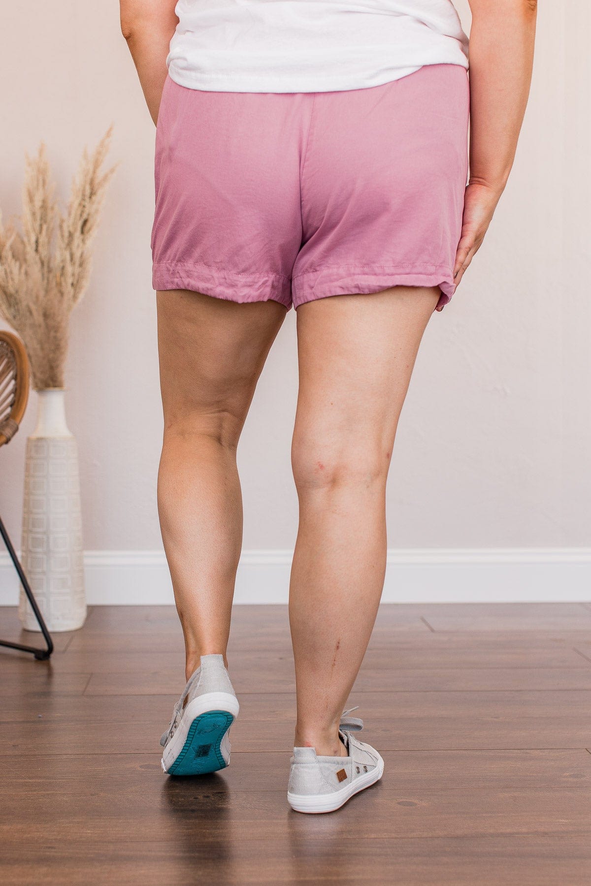 Relaxing With You Shorts- Light Orchid