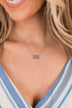"Mama" Block Letter Chain Necklace- Silver