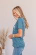 "Boy Mom" Graphic Tee- Deep Teal