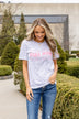 "Girl Mom" Graphic Tee- Gray