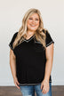 First Impressions Short Sleeve Top- Black
