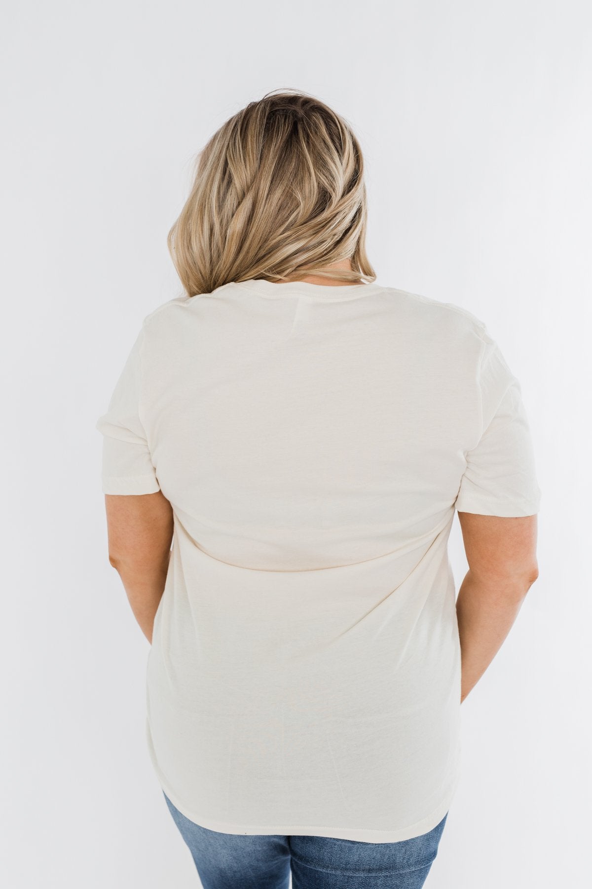 Wife, Mom, Boss Graphic Tee- Cream