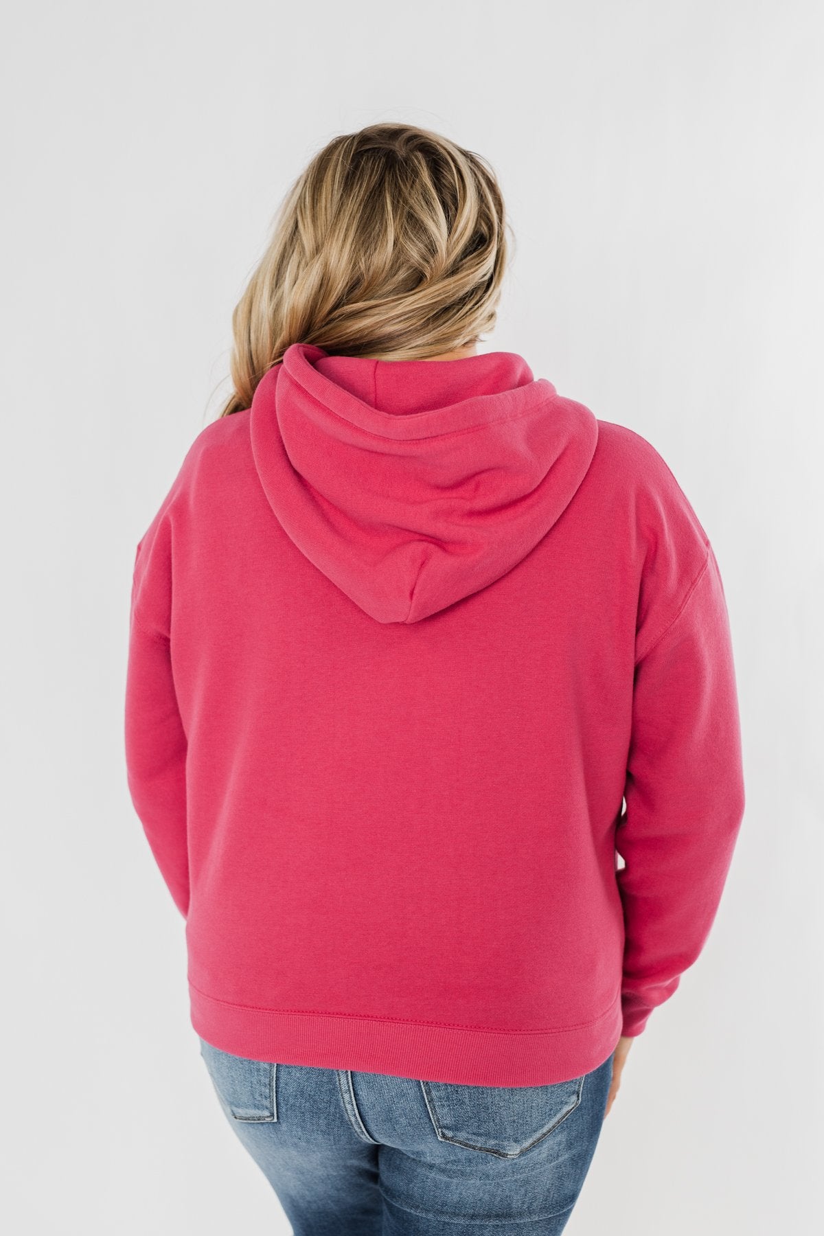 Keep It Cozy Cropped Hoodie Hot Pink The Pulse Boutique