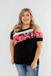 Best Side of Me Cold Shoulder Top- Black