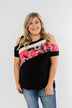 Best Side of Me Cold Shoulder Top- Black