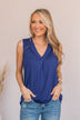 Ready To Begin Tank Top- Royal Blue