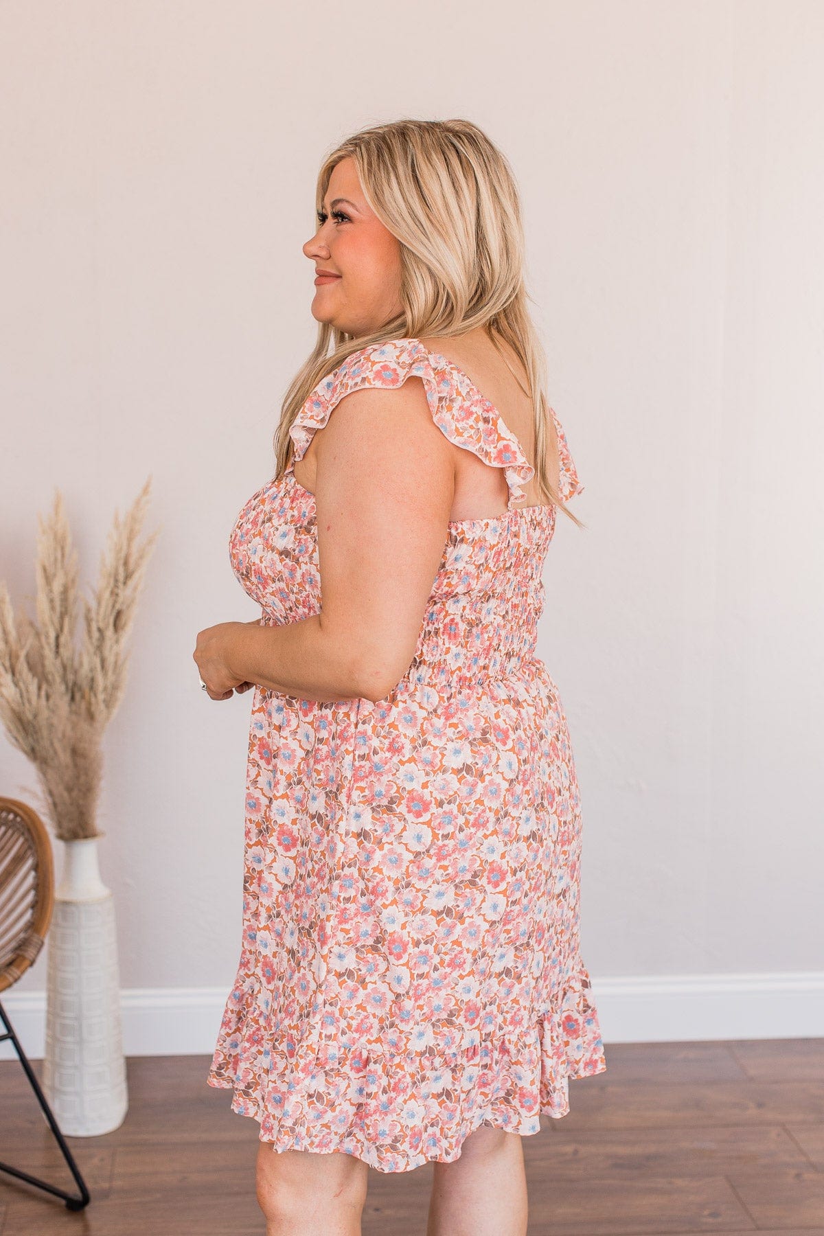 Dreams Become Reality Mini Dress- Rust
