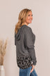 I Can And Will Lightweight Hoodie- Charcoal Leopard