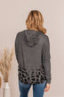 I Can And Will Lightweight Hoodie- Charcoal Leopard