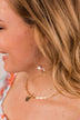 Tale As Old As Time Hoop Earrings- Pink & Gold