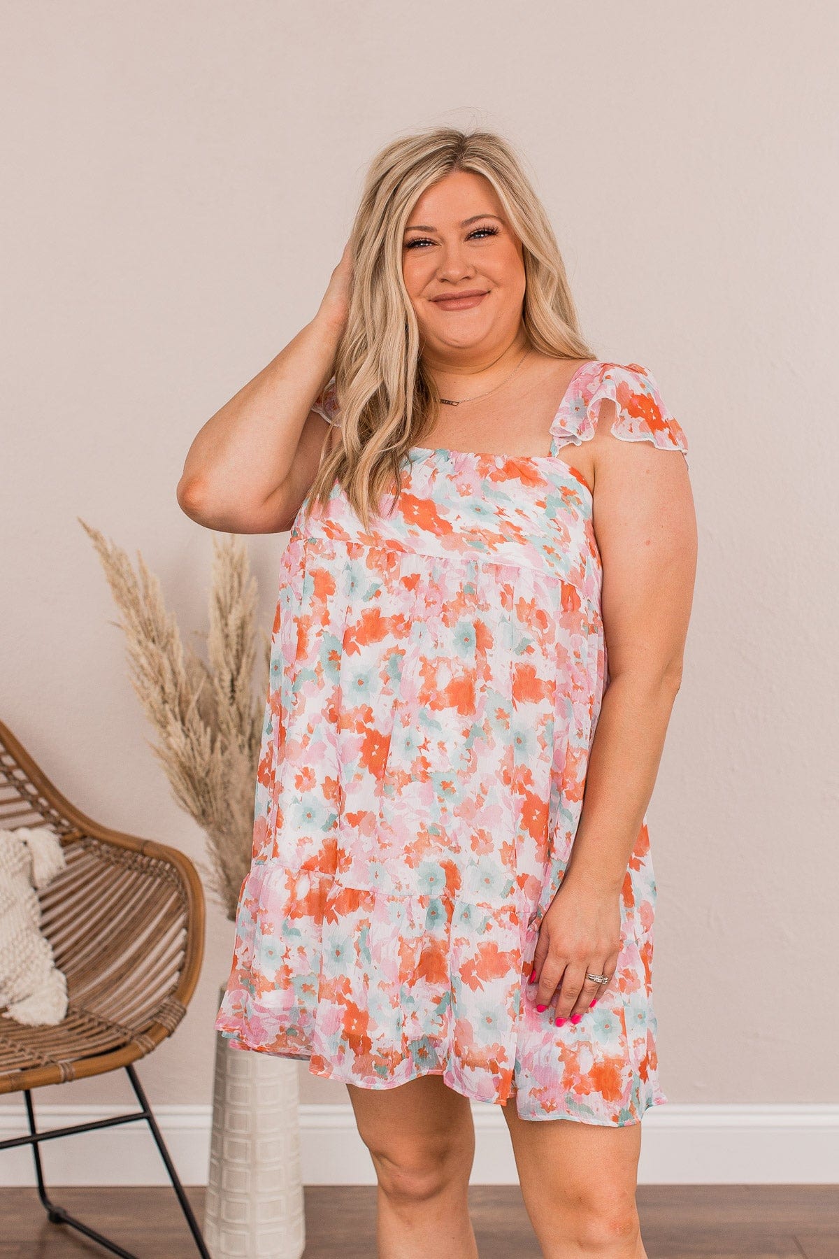 Uplifting Confidence Babydoll Mini Dress- Coral & Green, M | Dresses | Peach Love California | Shop The Pulse Boutique Uplifting Confidence Babydoll Mini Dress- Coral & Green, M | Dresses | Peach Love California | Shop The Pulse Boutique