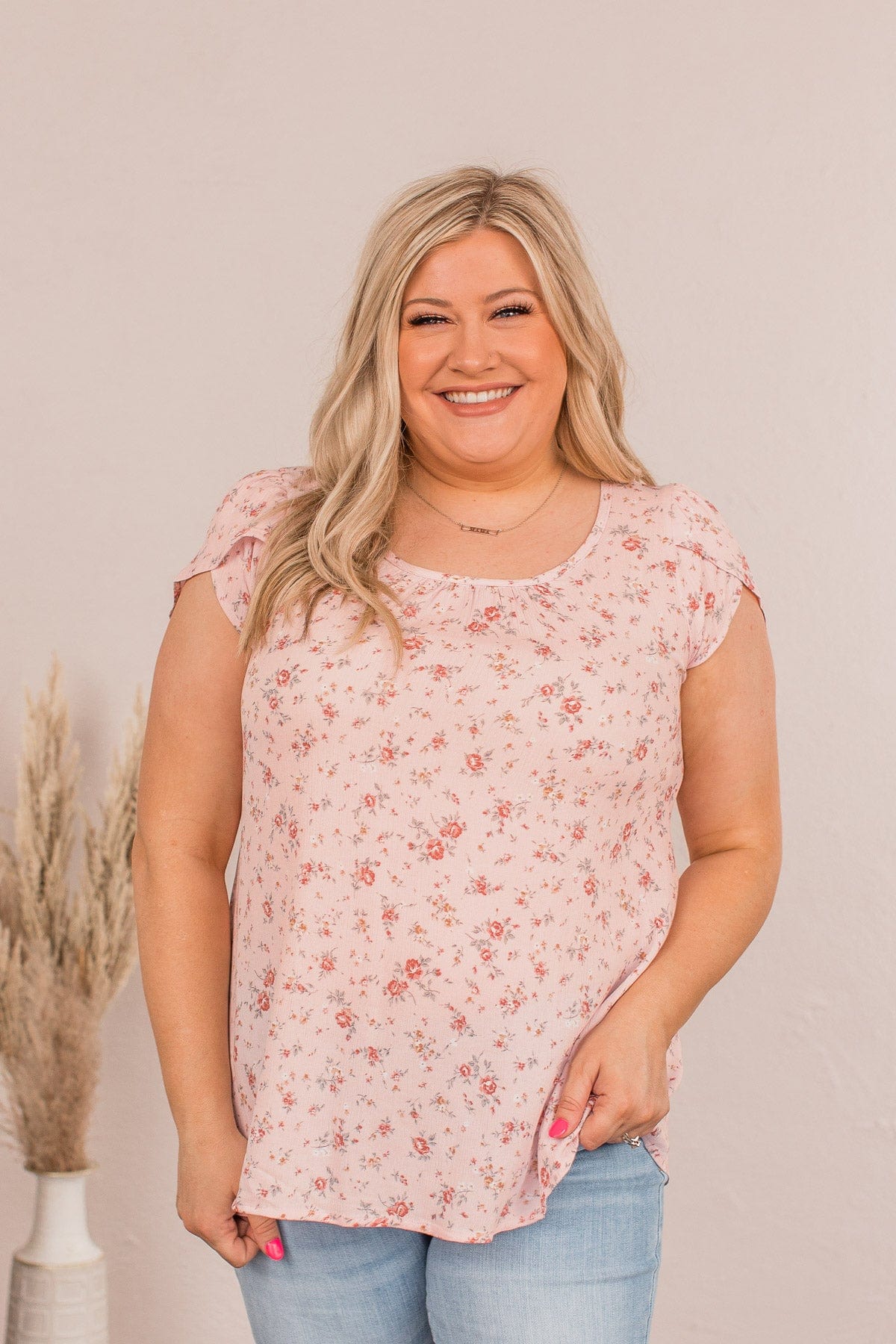 Back To The Start Floral Top- Pink