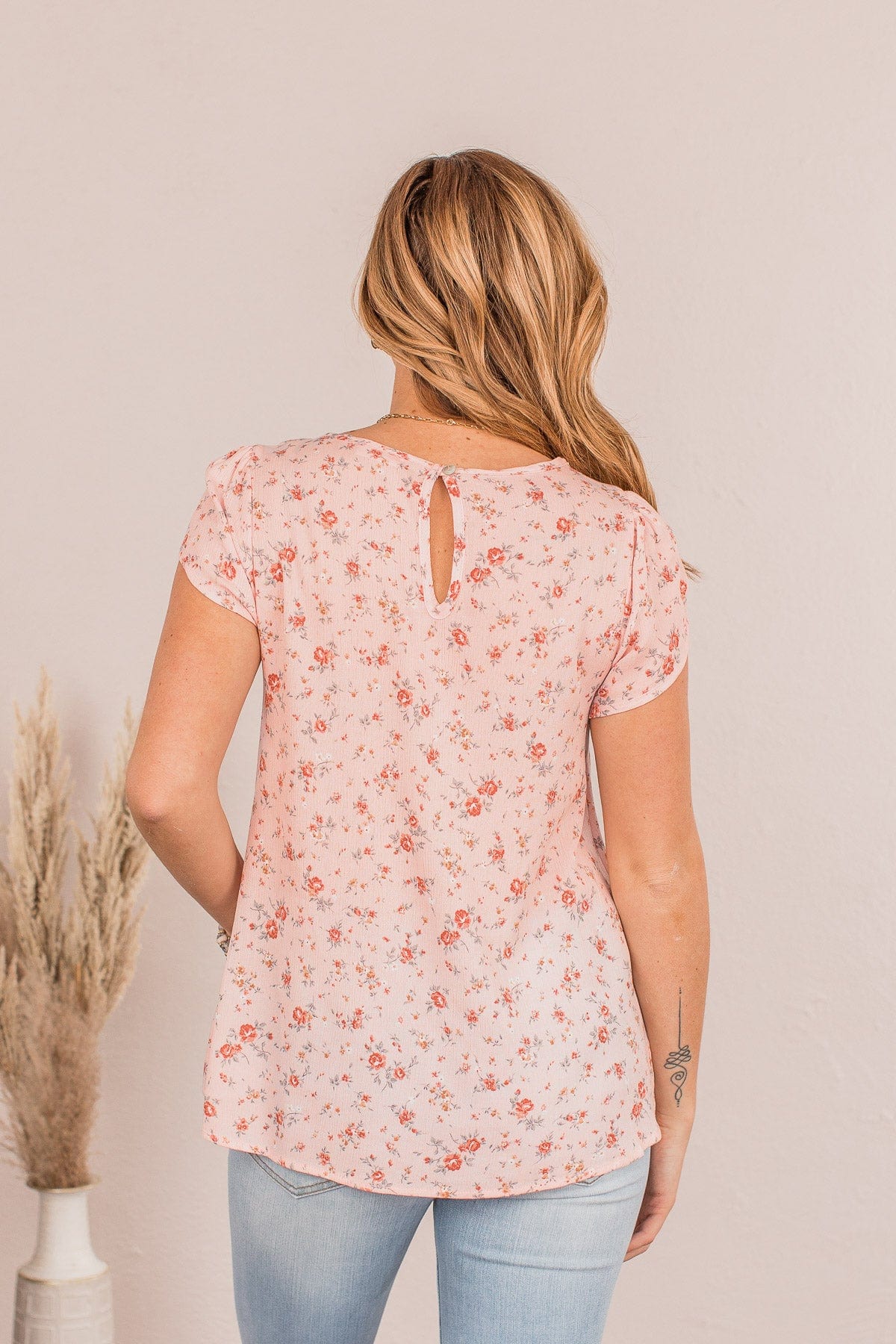 Back To The Start Floral Top- Pink