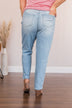 YMI High Waisted Mom Jean- Pamela Wash