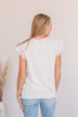 Pure Imagination Lace Babydoll Top- White