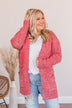 Pleased With Myself Confetti Cardigan- Pink