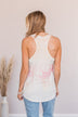 Because You Care Animal Print Tank- Ivory