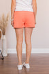 Walk Beside Me Lounge Shorts- Coral