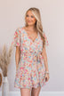 Sitting In The Garden Floral Dress- Ivory