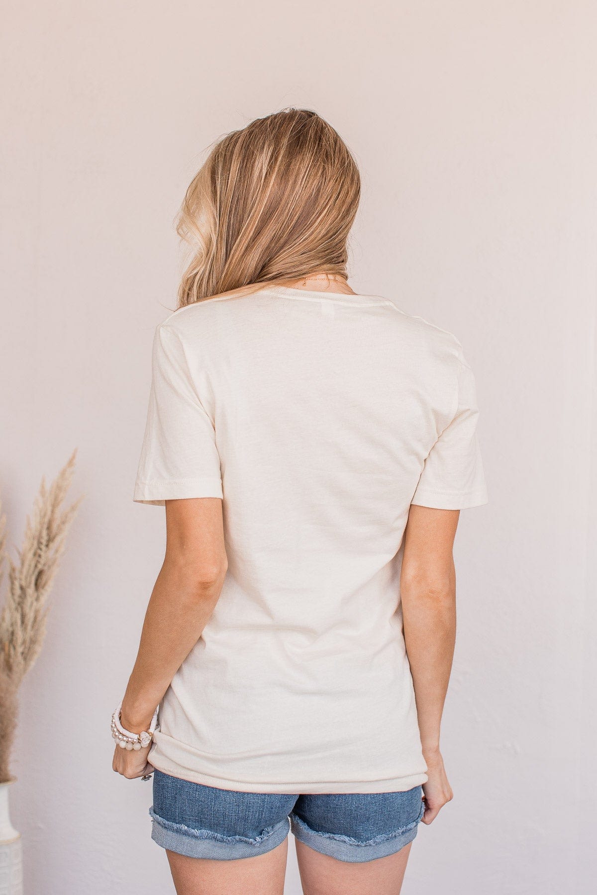 "Dreamer" Butterfly Graphic Tee- Cream