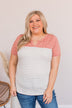 Ready For What's Next V-Neck Top- Dusty Coral