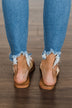 Bamboo Sunbathe Slip-On Sandals- Tan