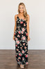 Off To The Tropics Floral Maxi Dress- Black – The Pulse Boutique