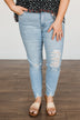Just USA Distressed Skinny Jeans- Iris Wash