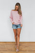 Lightweight Long Sleeve Thermal Top- Pink