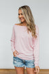 Lightweight Long Sleeve Thermal Top- Pink