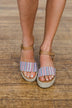 Sugar Koko Wedges- Multi Stripe