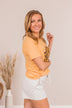 "Let Your Soul Shine" Graphic Tee- Mustard