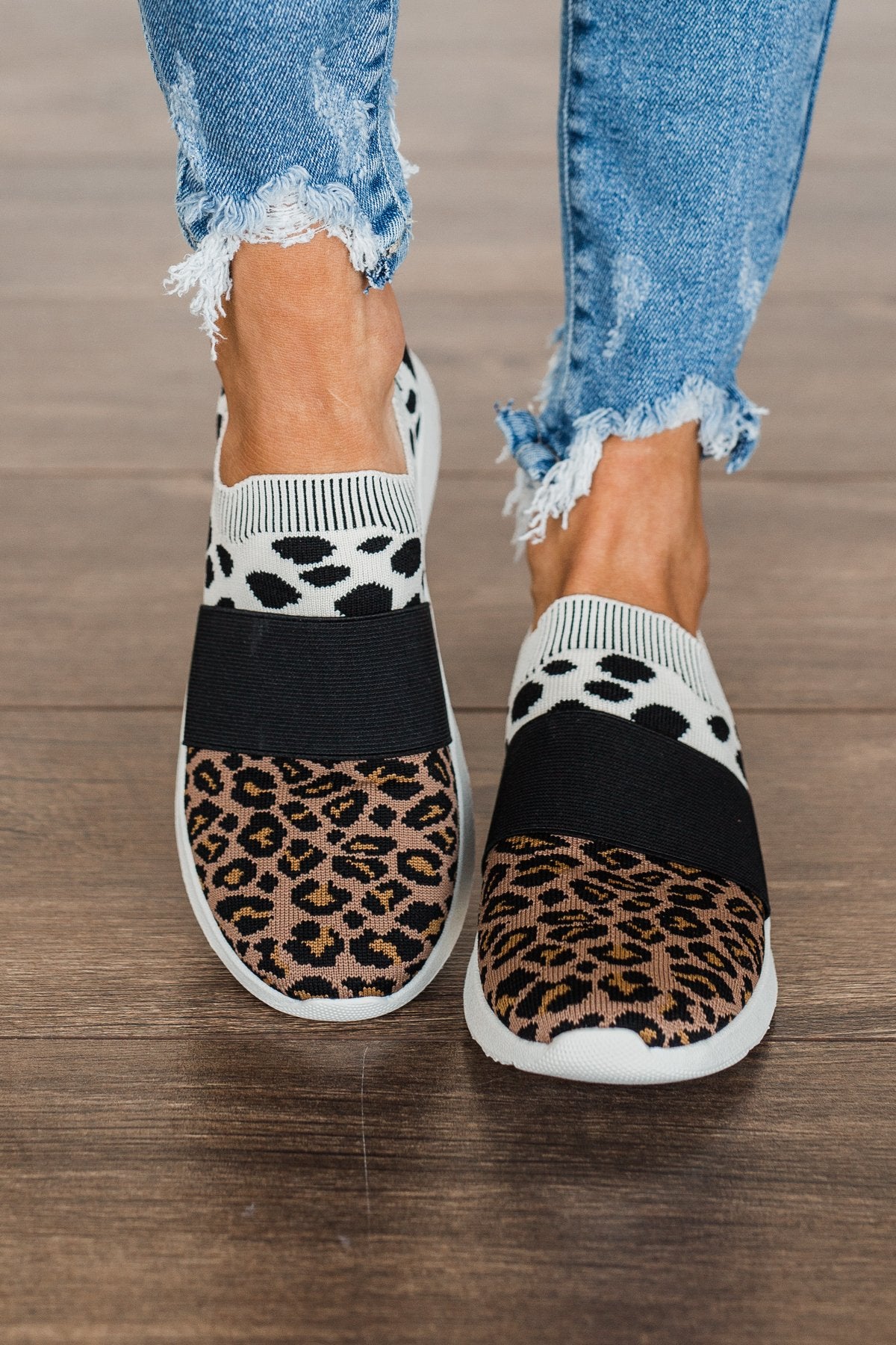 Jellypop leopard sneakers cheap