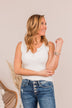 Embrace Your Love V-Neck Tank- Ivory