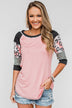 Ready For An Adventure Detail Top- Pink