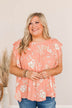 Crazy For You Flutter Sleeve Top- Coral